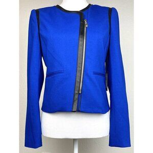VINCE CAMUTO Womens SIZE 2 Emperor Blue Rough & Refined BLAZER 9152527 NWT $199